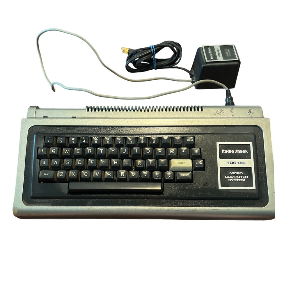 Radio Shack TRS-80 Micro Computer System Model I 26-1001 Vintage Untested w/ PSU